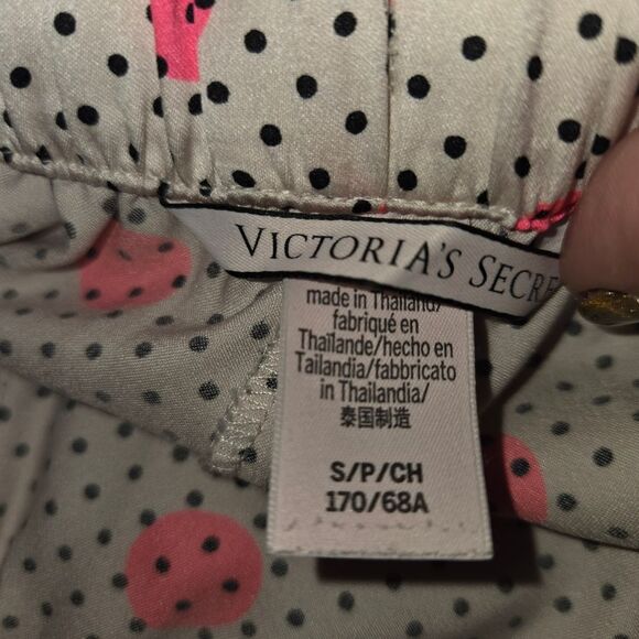 Victoria's Secret Satin Polka Dot Pajama Lounge Pants Size Small - Picture 6 of 7